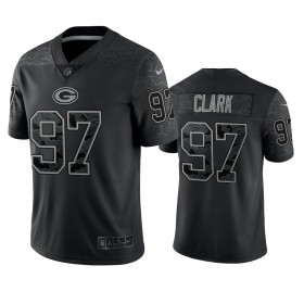 Tröjor Green Bay Packers Kenny Clark 97 Svart Reflective Limited - Män